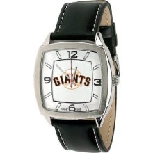 Mlb Mlb-Ret-Sea Seattle Mariners Mens Retro Style Watch Leather Band