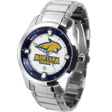 Montana State Logo- Mens Titan Steel Watch