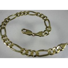M's 10kt Figaro Bracelet