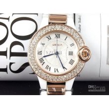 Ms. Ji Decorated Silver Dial Are Full High-end Quartz Watches, Diamo