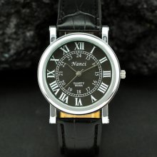 Naci Black/brown Pu Leather Vogue Vogue Women's Dress Wrist Watch >ol Style
