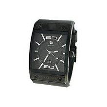 Nautica Men Black Analog Watch Stainless Steel Water Resistant 50 Meter