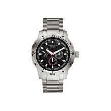 Nautica N18620G Mens Watch Stainless Steel Case and Bracelet Black Dia