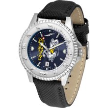 Navy Midshipmen Competitor AnoChrome-Poly/Leather Band Watch