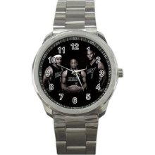 Nba, Miami Heat, Sport Metal Watch W/stainless Steel Band (brand New)