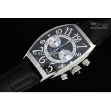 New Flkml Fm Muller Cool Casual Men Arc Silver Steel Belt Of Quartz