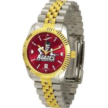 New Mexico State Aggies NMSU Mens 23Kt Executive Watch