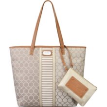 Nine West Handbag, On Cloud 9 Large Top Zip Denim Tote