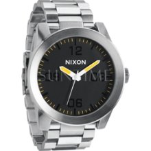 Nixon NA3461227-00 THE THE CORPORAL SS Silver Men's Watch
