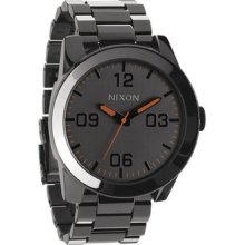 Nixon The Corporal Ss Men's Japanese Quartz Timepiece Watch Steel Gray