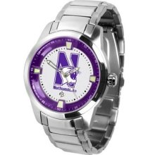 Northwestern University Men's Stainless Steel Outdoor Watch