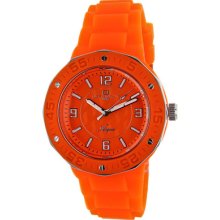 Oceanaut Watches Women's Acqua Orange Dial Orange Rubber Orange Rubber