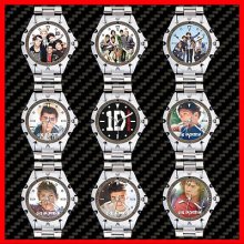One Direction 1d Band Harry Liam Louis Niall Zain Stainless Steel Wrist Watch