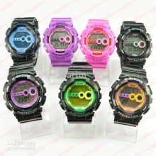 Outdoor Sports Watch G Shors Sh-692c Shock Resist Rubber Candy Gift