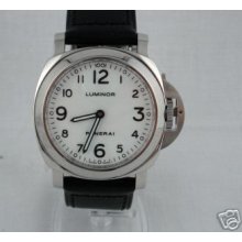 Panerai Pam 114 Luminor Base Manual Wind Watch White