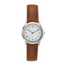 Pedre 0231SX-B - Pedre - Unisex Silver-tone Watch/Leather Strap