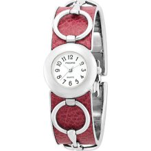 Pedre 3314SX-B - Pedre - Wyndham Women's Fuchsia Horse Bit Bangle Watch