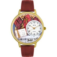 Personalized John 3:16 Unisex Watch - Black Padded