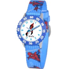 Personalized Kid's Disney Stainless Steel Spider Man Time Teacher Watch