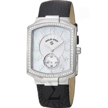 Philip Stein Womens Signature Black Leather Strap Watch 21d-fmop-cb