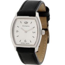 Philip Watch Wrist Watch 8251108515 Time Only Women Black Leather Quartz Zxc
