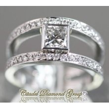 Platinum Elite Princess Diamond Engagement Ring