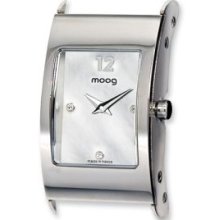 Pol. Stainless Steel MOP Dial 3 Crystal Mrkrs Watch Only