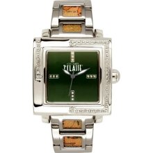 Prima Classe Women's PCD 933S/ZM Stainless Steel Square Green Dia ...