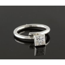 Princess Diamond Platinum Ring