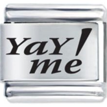Pugster Happy Yay Me Italian Charms Bracelet