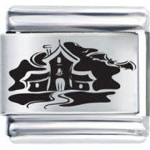 Pugster Haunted Spooky House Christmas Italian Charms Bracelet