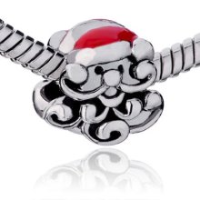 Pugster Jewelry Santa European Beads Fit All Brand Charm Bracelet T34