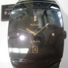Rado Sintra Swiss Men's Watch Chrono Quartz Jubile Black Ceramic Original