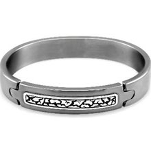 Rage by Edward Mirell Men's Titanium Bracelet with Sterling Silver
