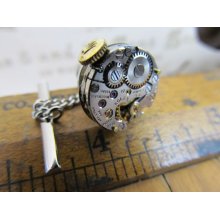 Rare Rolex 1401 Watch Movement Tie Tack. Great for Fathers Day, Anniversary, Wedding or Just Because