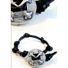 Rave Black Label Sheild Bracelet - One Size, Black Men's Bracelets from UnderGear