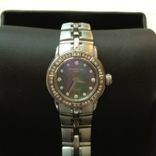 Raymond Weil Ladies Parsifal Black Mop Diamond Watch 9641-sts-97281