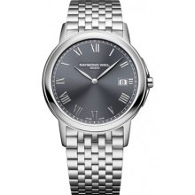 Raymond Weil Men's Grey Dial Stainless Roman Numerals Date 5466-st-00608