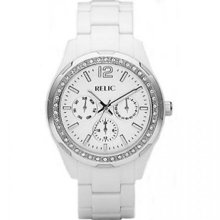 Relic By Fossil Starla White Resin Multifunction Womens Watch Zr15551