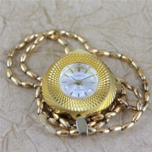 Retro 1970's Ladies Pendant Necklace Watch - Curtis Deluxe - 17 Jewel - Mechanical Movement Retro 1970's Ladies Pendant Necklace Watch - Curtis Deluxe - 17 Jewel - Mechanical Movement