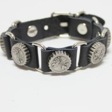 Retro Ethnic Man/woman Punk Metal Rivet Leather Belt Bracelet Wristband Lc417