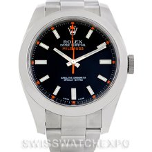 Rolex Milgauss Stainless Steel Mens Watch 116400