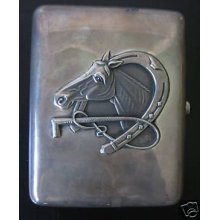 Russian Antique Silver Cigarette Case