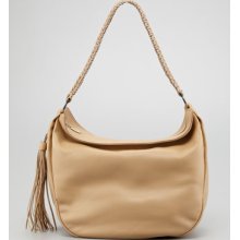 Salvatore Ferragamo Mel Braided-Strap Hobo Bag, Desert