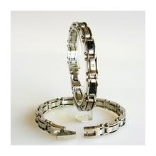 San Design Denmark, Stainless Steel And Carbon Fiber, Bracelet, 8.5