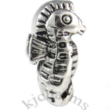 Sea Horse Silver European Spacer Charm Bead For Bracelet Eb380