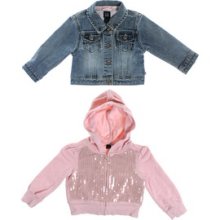 Sequined Hoodie & Jean Jacket, size 18 mo (pre-owned)