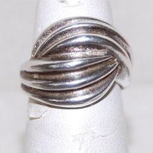 Shrimp Design Ladies Ring 925 Stamped Size 6 Shiny Shiny 8.6 Grams