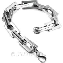 Silver Stainless Steel Men Link Bracelet Us39c775