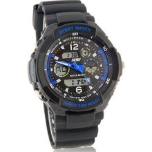 Skmei 0931 Stylish Stainless Steel Analog And Digit 30m Diving Watch For Men B